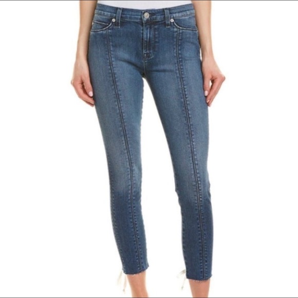 Hudson Midrise Nico Laxe Up Super Skinny Crop Ankle Jeans in size 25 - Picture 6 of 7